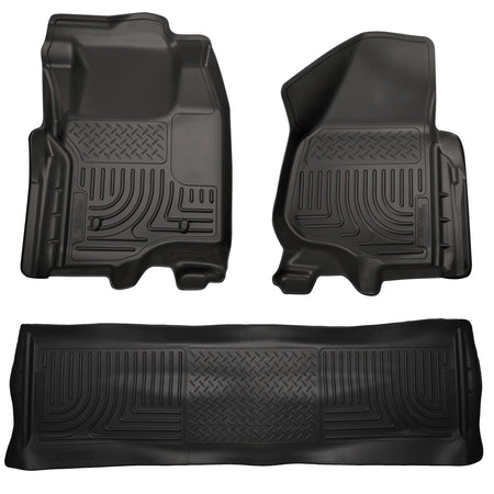 Husky Liners 98711 - Weatherbeater - Front & 2nd Seat Floor Liners (Footwell Coverage) 1