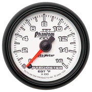 AutoMeter 7544 - GAUGE, PYROMETER (EGT), 2 1/16", 1600?F, DIGITAL STEPPER MOTOR, PHANTOM II 3