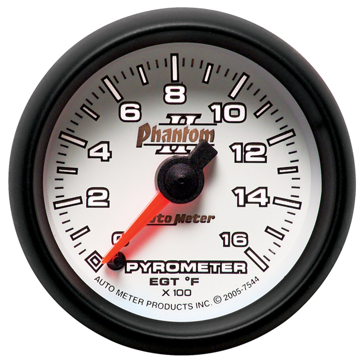 AutoMeter 7544 - GAUGE, PYROMETER (EGT), 2 1/16", 1600?F, DIGITAL STEPPER MOTOR, PHANTOM II 4