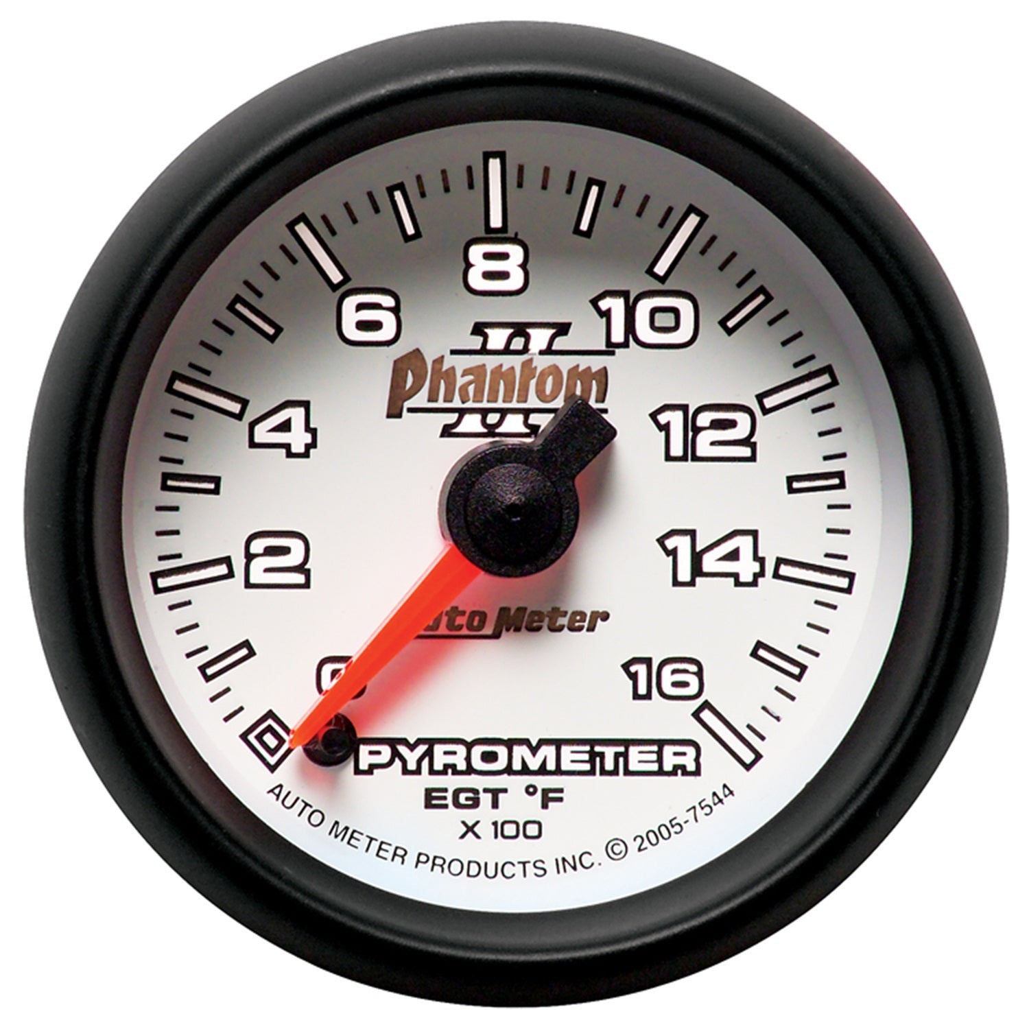 AutoMeter 7544 - GAUGE, PYROMETER (EGT), 2 1/16", 1600?F, DIGITAL STEPPER MOTOR, PHANTOM II 4