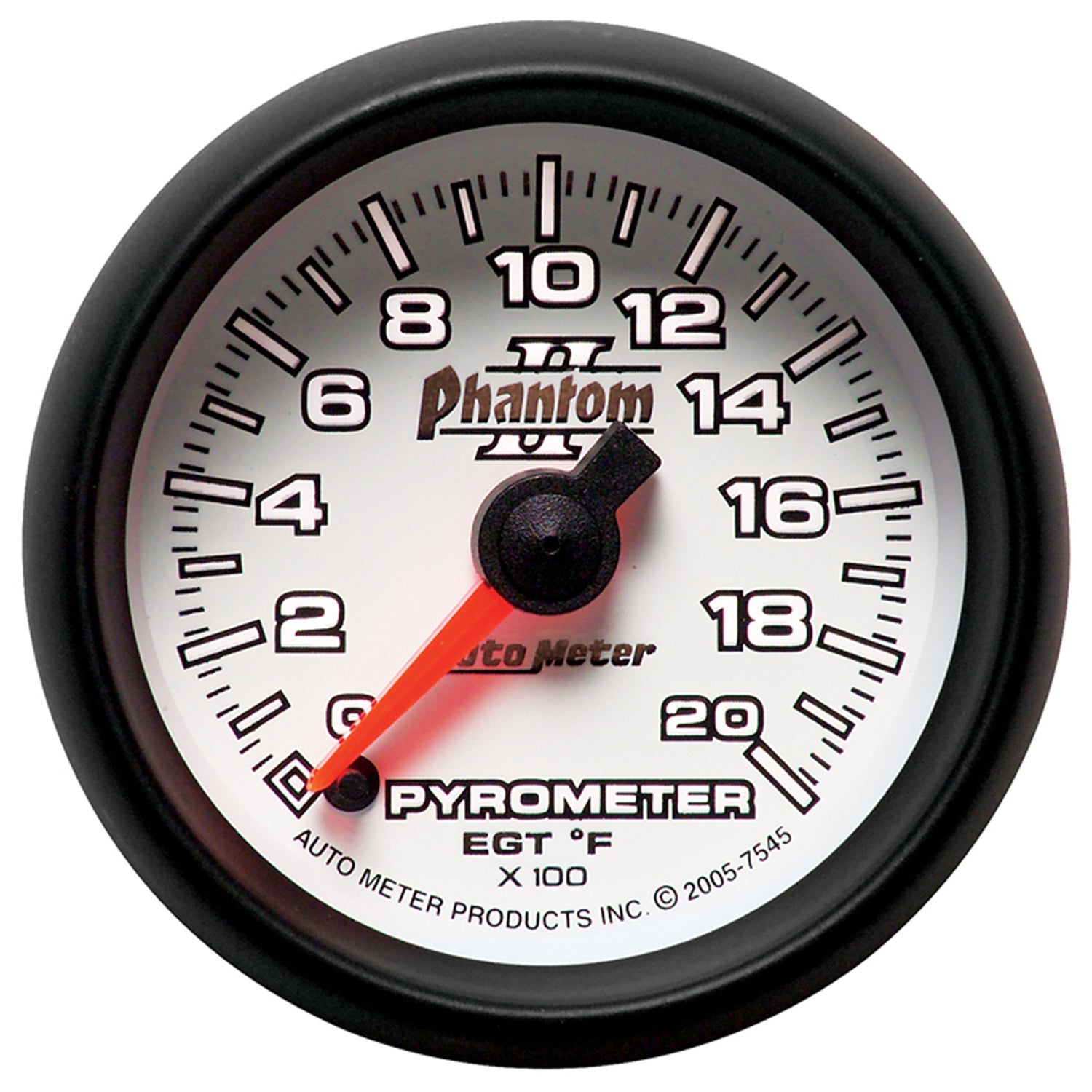 AutoMeter 7545 - GAUGE, PYROMETER (EGT), 2 1/16", 2000?F, DIGITAL STEPPER MOTOR, PHANTOM II 1