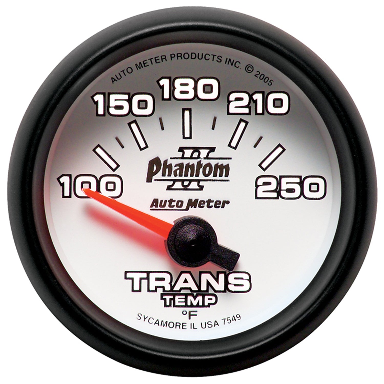 AutoMeter 7549 - GAUGE, TRANSMISSION TEMP, 2 1/16", 100-250?F, ELECTRIC, PHANTOM II 4