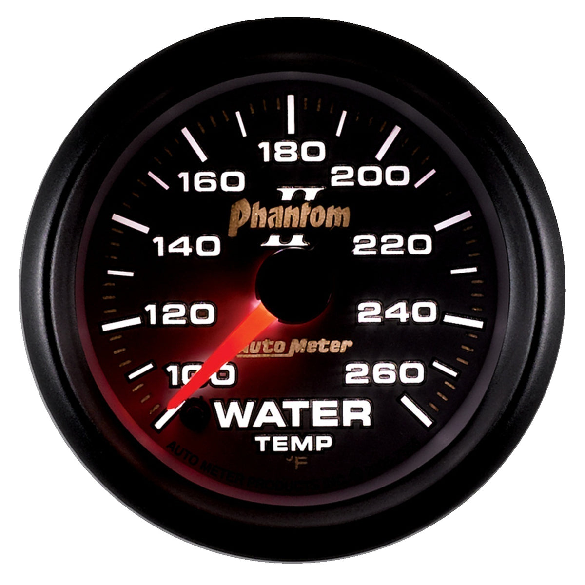 AutoMeter 7555 - GAUGE, WATER TEMP, 2 1/16", 100-260?F, DIGITAL STEPPER MOTOR, PHANTOM II 4