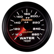 AutoMeter 7555 - GAUGE, WATER TEMP, 2 1/16", 100-260?F, DIGITAL STEPPER MOTOR, PHANTOM II 4