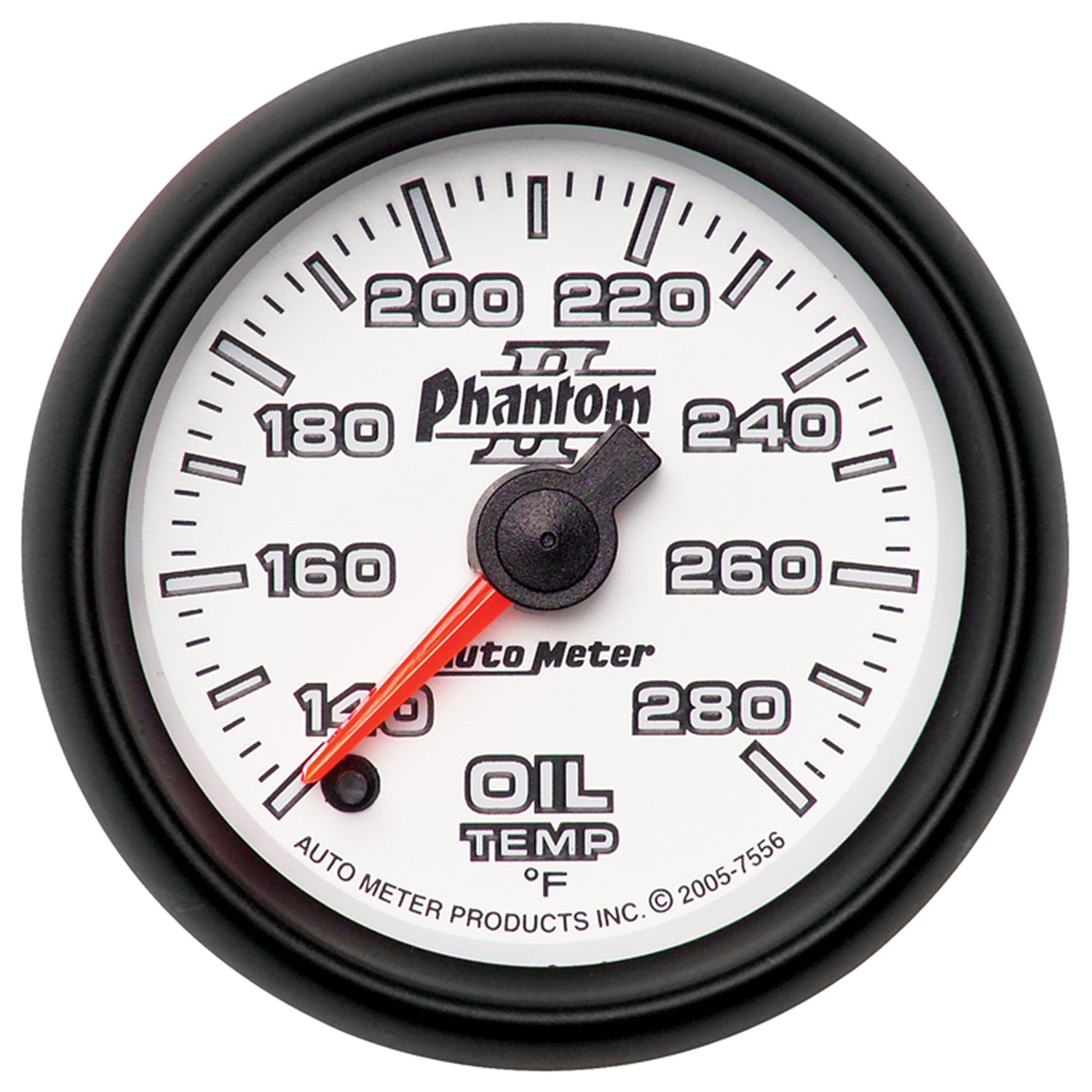 AutoMeter 7556 - GAUGE, OIL TEMP, 2 1/16", 140-280?F, DIGITAL STEPPER MOTOR, PHANTOM II 3