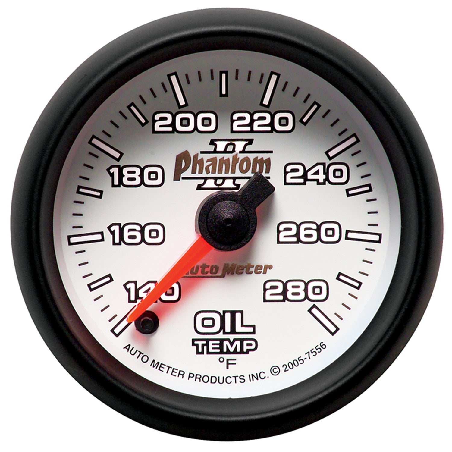 AutoMeter 7556 - GAUGE, OIL TEMP, 2 1/16", 140-280?F, DIGITAL STEPPER MOTOR, PHANTOM II 4