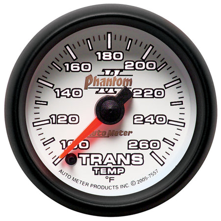 AutoMeter 7557 - GAUGE, TRANSMISSION TEMP, 2 1/16", 100-260?F, DIGITAL STEPPER MOTOR, PHANTOM II 4