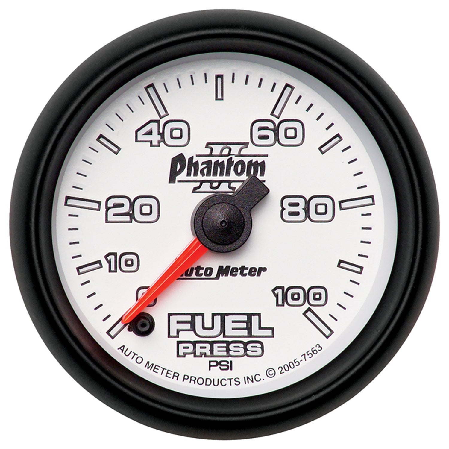 AutoMeter 7563 - GAUGE, FUEL PRESSURE, 2 1/16", 100PSI, DIGITAL STEPPER MOTOR, PHANTOM II 3