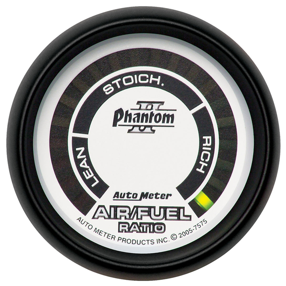 AutoMeter 7575 - GAUGE, AIR/FUEL RATIO-NARROWBAND, 2 1/16", LEAN-RICH, LED ARRAY, PHANTOM II 3