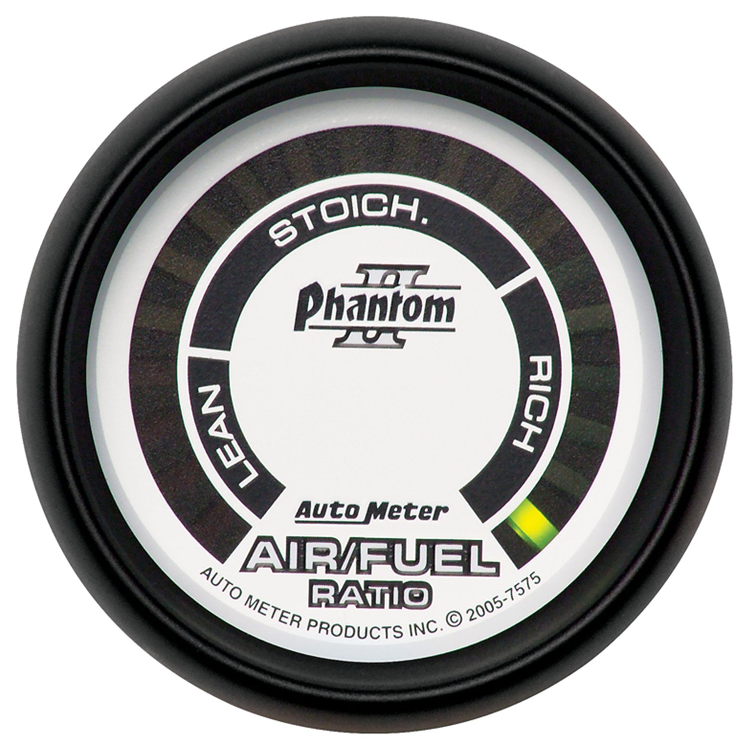 AutoMeter 7575 - GAUGE, AIR/FUEL RATIO-NARROWBAND, 2 1/16", LEAN-RICH, LED ARRAY, PHANTOM II 3