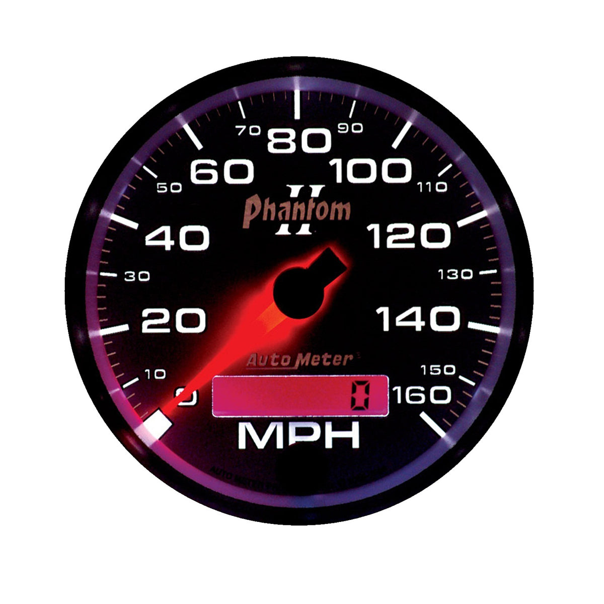 AutoMeter 7588 - GAUGE, SPEEDOMETER, 3 3/8", 160MPH, ELEC. PROGRAMMABLE, PHANTOM II 4