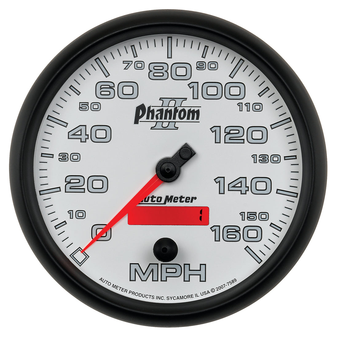 AutoMeter 7589 - GAUGE, SPEEDOMETER, 5", 160MPH, ELEC. PROGRAMMABLE, PHANTOM II 3