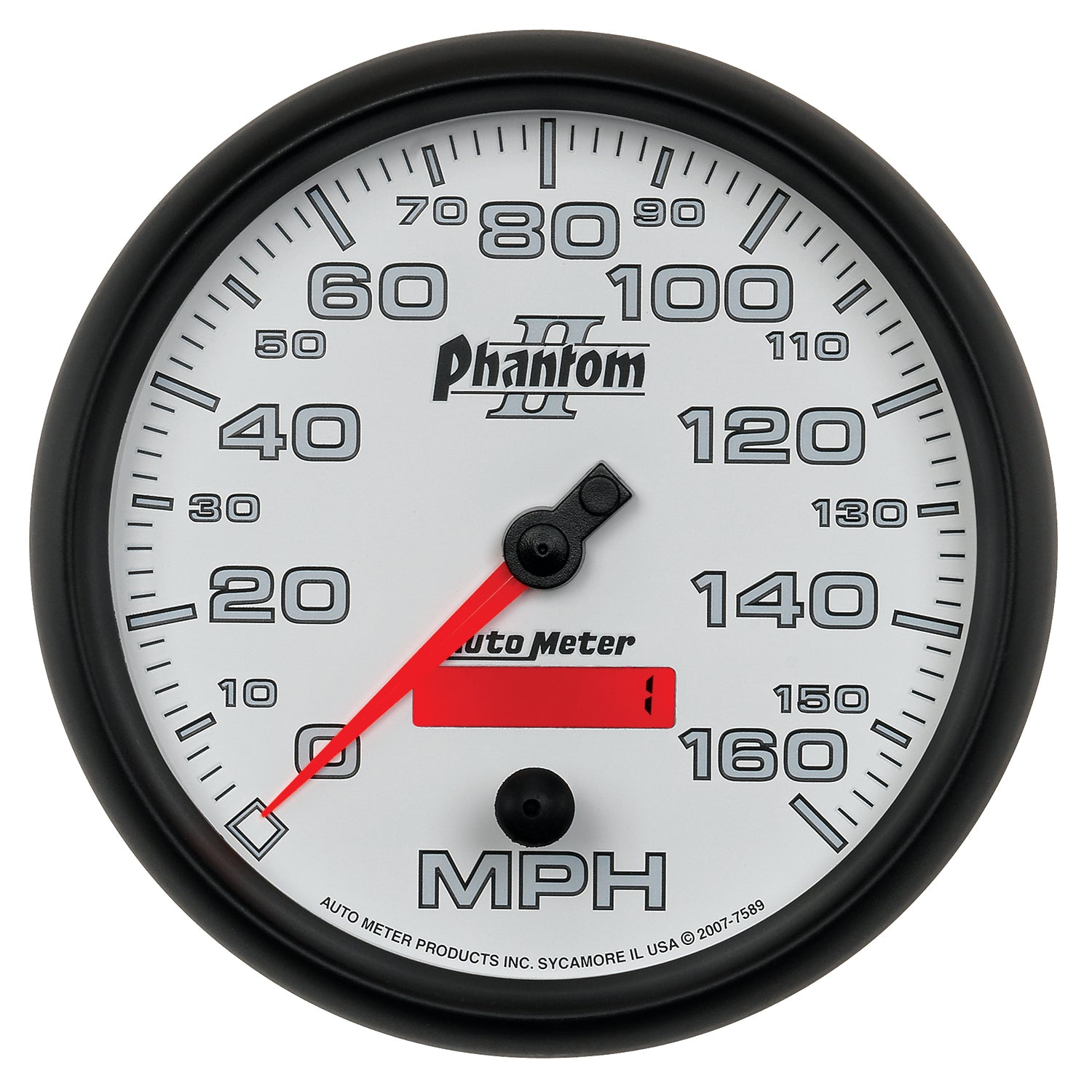 AutoMeter 7589 - GAUGE, SPEEDOMETER, 5", 160MPH, ELEC. PROGRAMMABLE, PHANTOM II 3