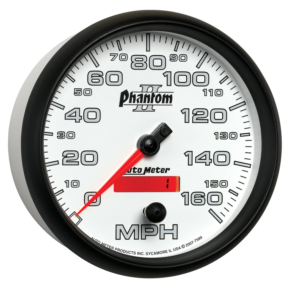 AutoMeter 7589 - GAUGE, SPEEDOMETER, 5", 160MPH, ELEC. PROGRAMMABLE, PHANTOM II 7