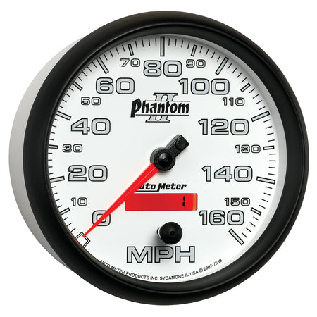 AutoMeter 7589 - GAUGE, SPEEDOMETER, 5", 160MPH, ELEC. PROGRAMMABLE, PHANTOM II 7