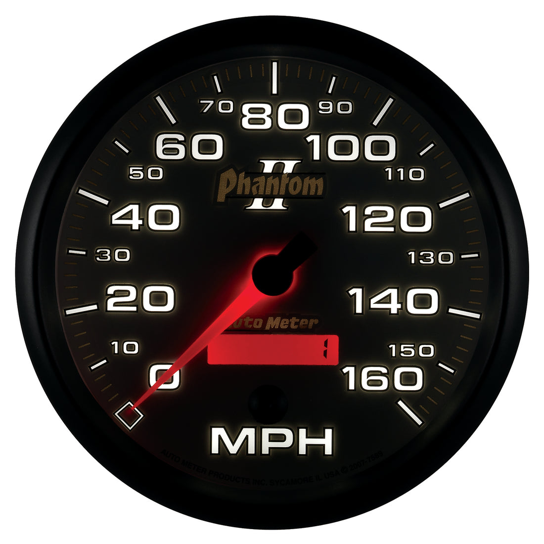 AutoMeter 7589 - GAUGE, SPEEDOMETER, 5", 160MPH, ELEC. PROGRAMMABLE, PHANTOM II 6