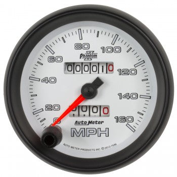 AutoMeter 7596 - GAUGE, SPEEDOMETER, 3 3/8", 160MPH, MECHANICAL, PHANTOM II 4