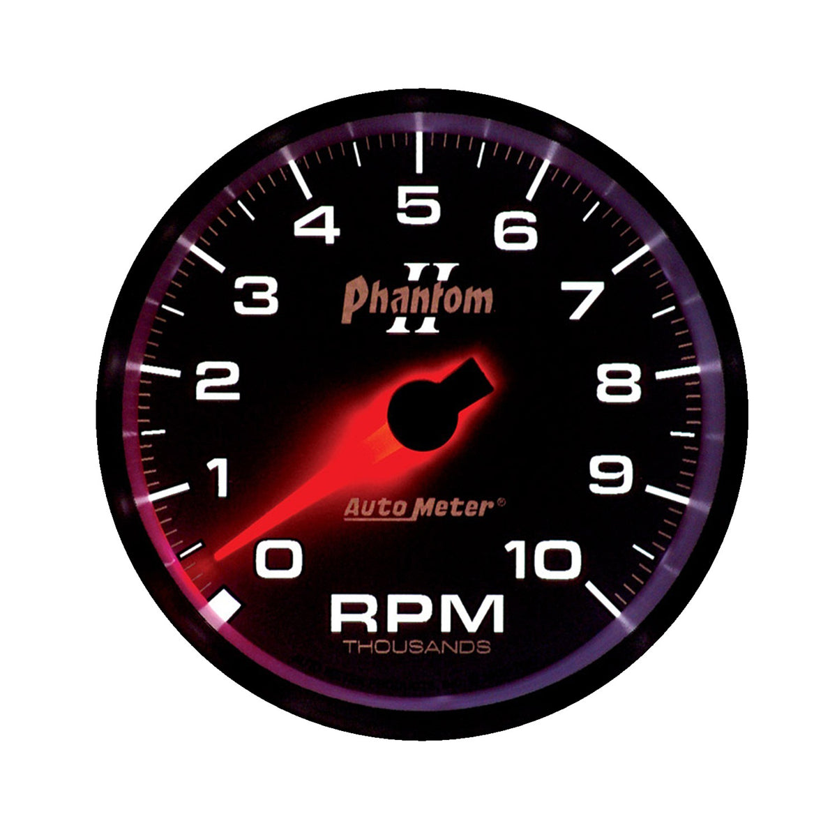 AutoMeter 7597 - GAUGE, TACHOMETER, 3 3/8", 10K RPM, IN-DASH, PHANTOM II 4