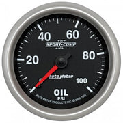 AutoMeter 7621 - GAUGE, OIL PRESSURE, 2 5/8", 100PSI, MECHANICAL, SPORT-COMP II 4