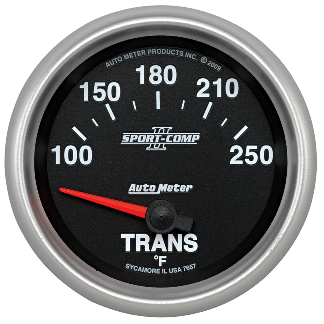 AutoMeter 7657 - GAUGE, TRANSMISSION TEMP, 2 5/8", 100-250?F, ELECTRIC, SPORT-COMP II 3