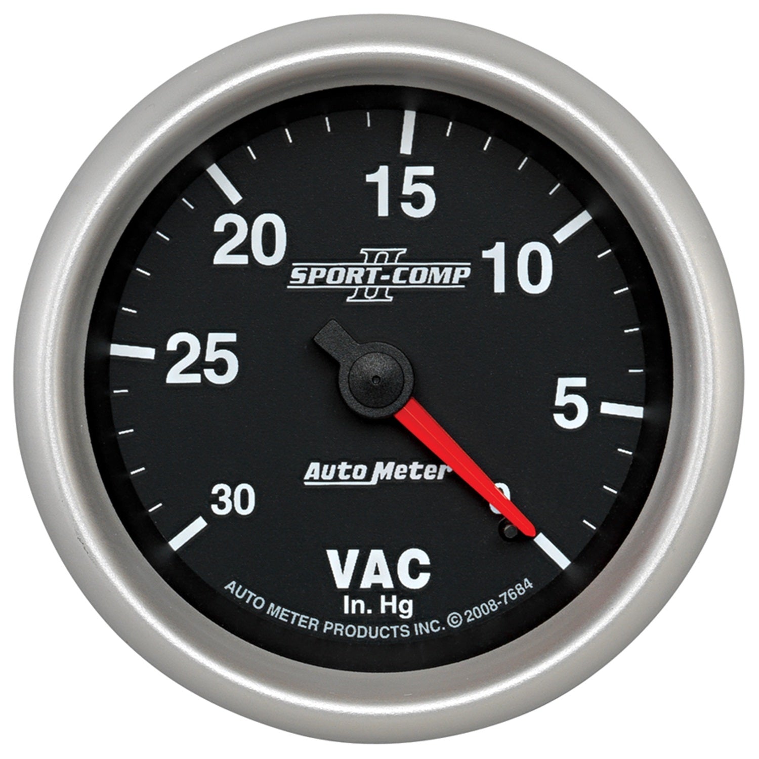AutoMeter 7684 - GAUGE, VACUUM, 2 5/8", 30INHG, MECHANICAL, SPORT-COMP II 3