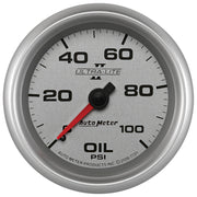 AutoMeter 7721 - GAUGE, OIL PRESSURE, 2 5/8", 100PSI, MECHANICAL, ULTRA-LITE II 3