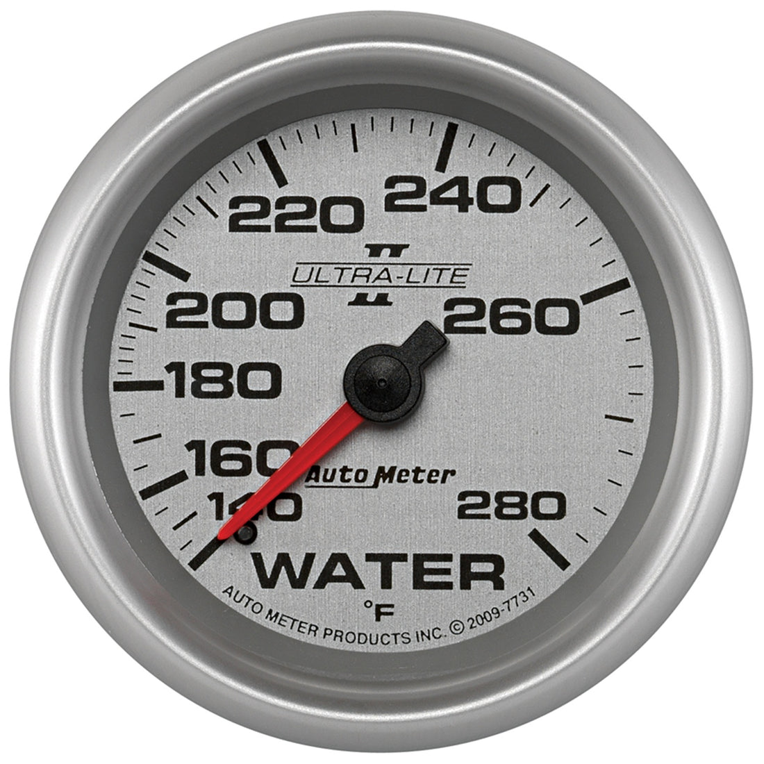 AutoMeter 7731 - GAUGE, WATER TEMP, 2 5/8", 140-280?F, MECHANICAL, ULTRA-LITE II 5