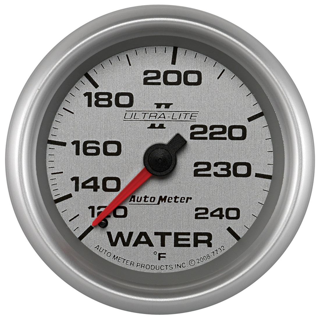 AutoMeter 7732 - GAUGE, WATER TEMP, 2 5/8", 120-240?F, MECHANICAL, ULTRA-LITE II 3