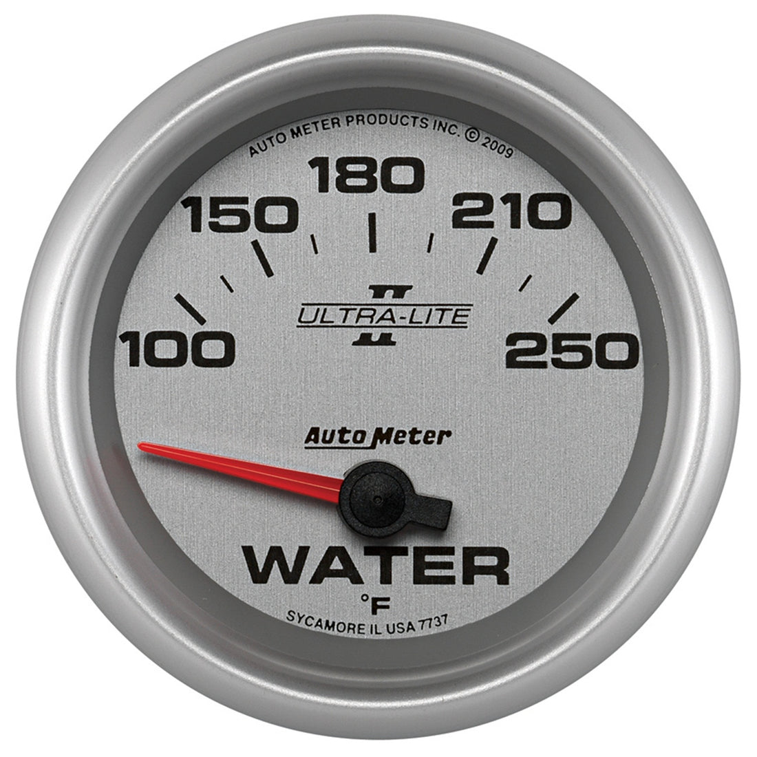 AutoMeter 7737 - GAUGE, WATER TEMP, 2 5/8", 100-250?F, ELECTRIC, ULTRA-LITE II 5