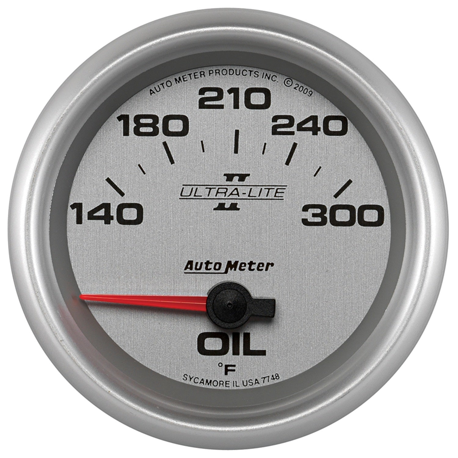 AutoMeter 7748 - GAUGE, OIL TEMP, 2 5/8", 140-300?F, ELECTRIC, ULTRA-LITE II 3