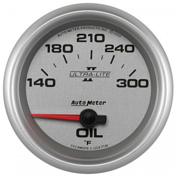 AutoMeter 7748 - GAUGE, OIL TEMP, 2 5/8", 140-300?F, ELECTRIC, ULTRA-LITE II 4