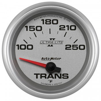 AutoMeter 7757 - GAUGE, TRANSMISSION TEMP, 2 5/8", 100-250?F, ELECTRIC, ULTRA-LITE II 4