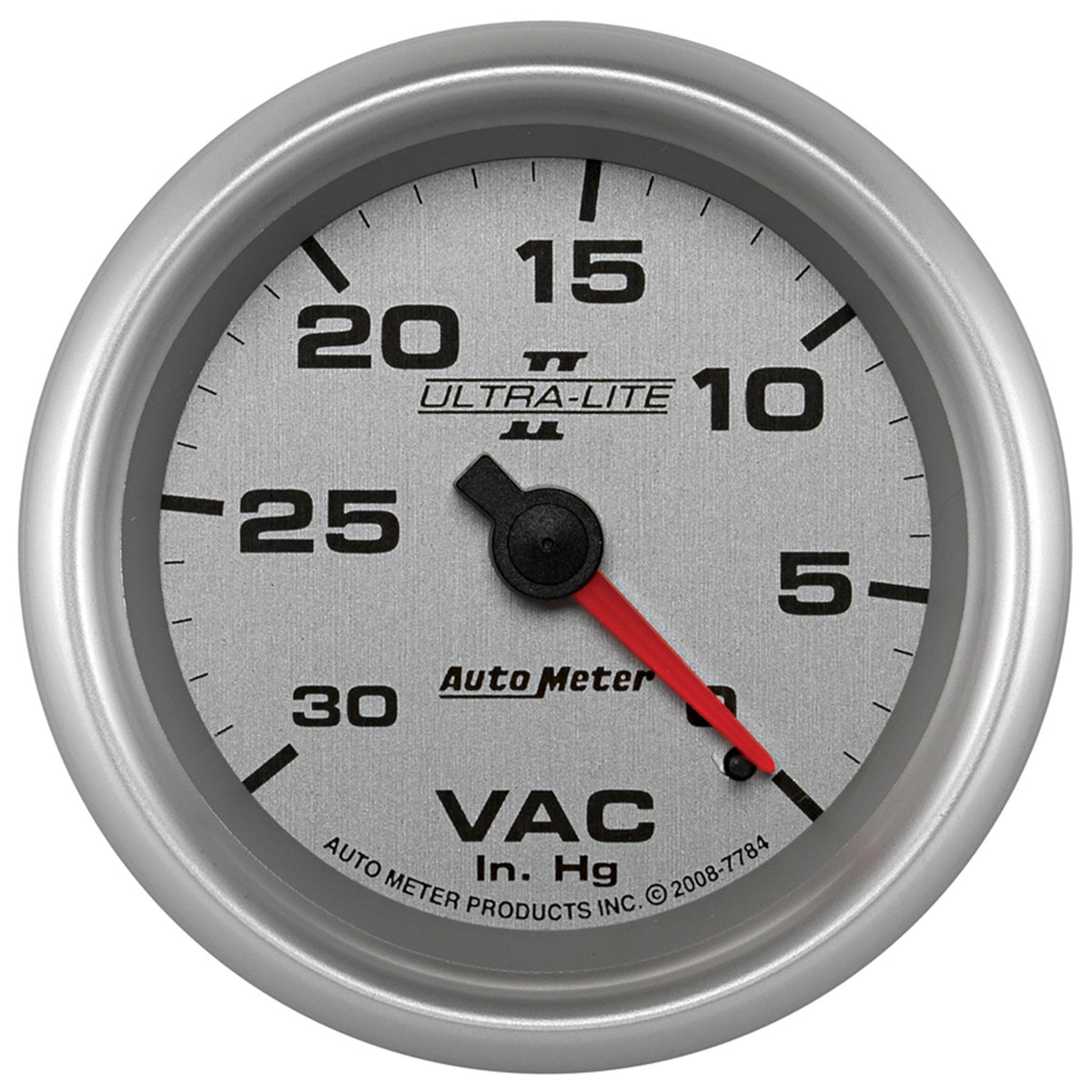 AutoMeter 7784 - GAUGE, VACUUM, 2 5/8", 30INHG, MECHANICAL, ULTRA-LITE II 3