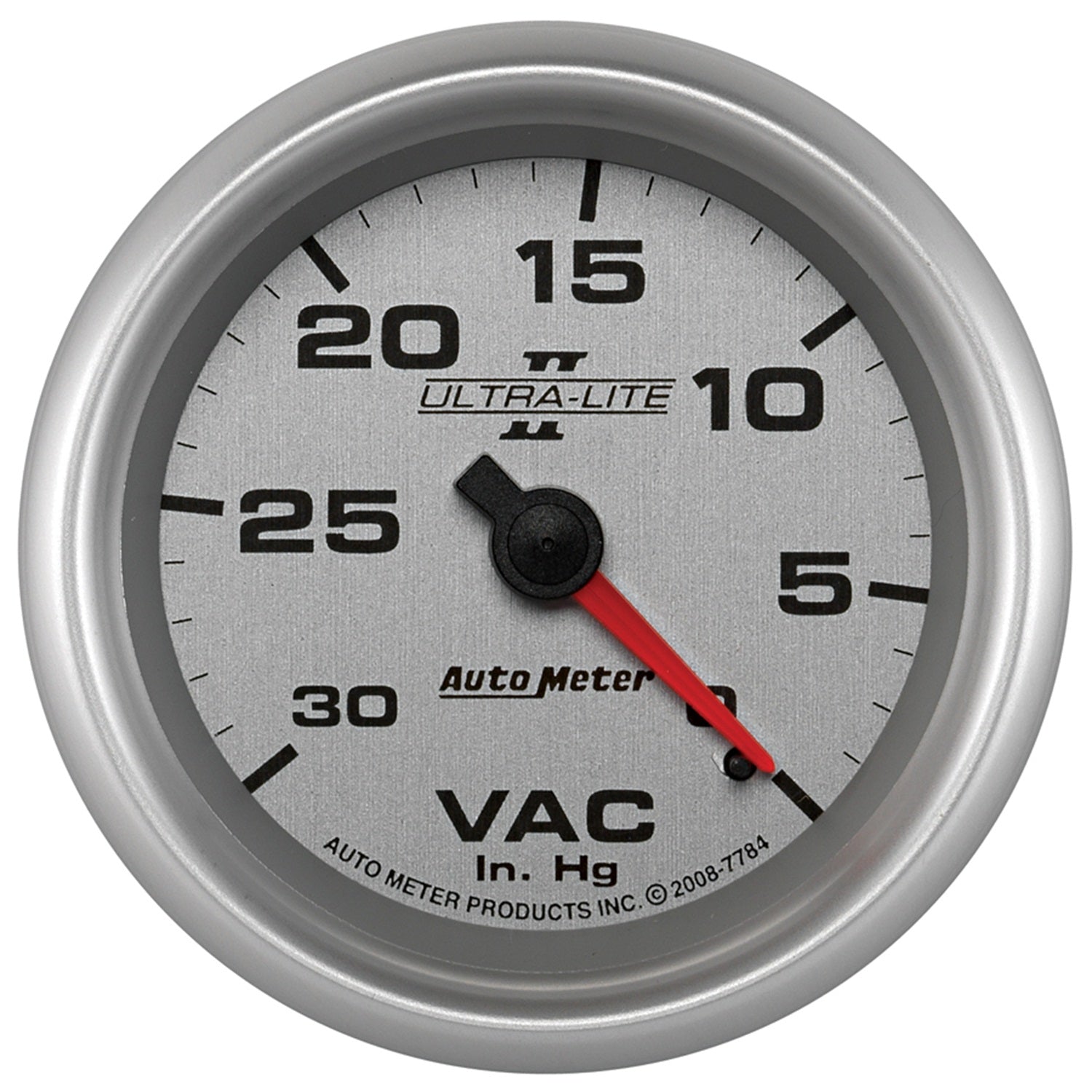AutoMeter 7784 - GAUGE, VACUUM, 2 5/8", 30INHG, MECHANICAL, ULTRA-LITE II 3