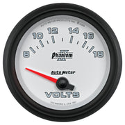 AutoMeter 7891 - GAUGE, VOLTMETER, 2 5/8", 18V, ELECTRIC, PHANTOM II 3