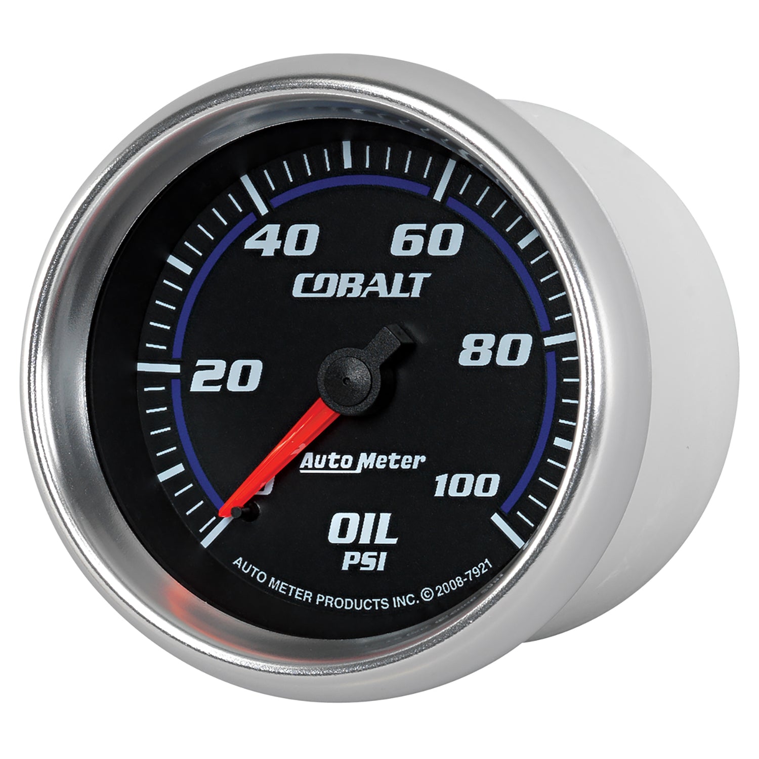 AutoMeter 7921 - GAUGE, OIL PRESSURE, 2 5/8", 100PSI, MECHANICAL, COBALT 4