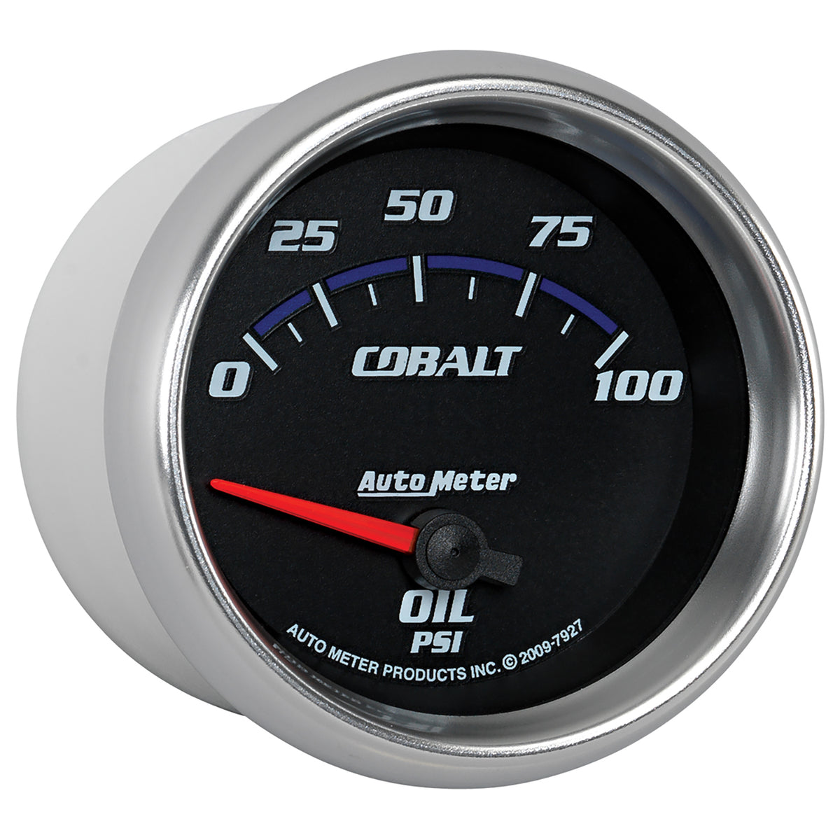 AutoMeter 7927 - GAUGE, OIL PRESSURE, 2 5/8", 100PSI, ELECTRIC, COBALT 1