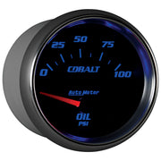 AutoMeter 7927 - GAUGE, OIL PRESSURE, 2 5/8", 100PSI, ELECTRIC, COBALT 2