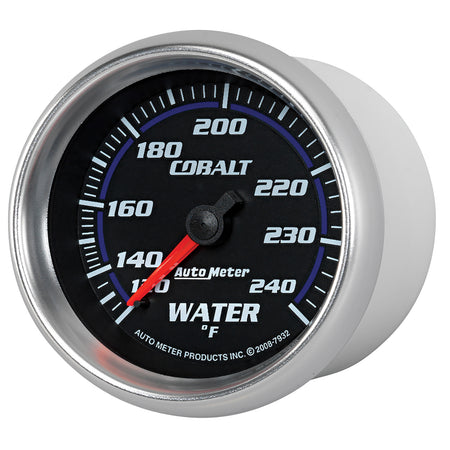 AutoMeter 7932 - GAUGE, WATER TEMP, 2 5/8", 120-240?F, MECHANICAL, COBALT 4