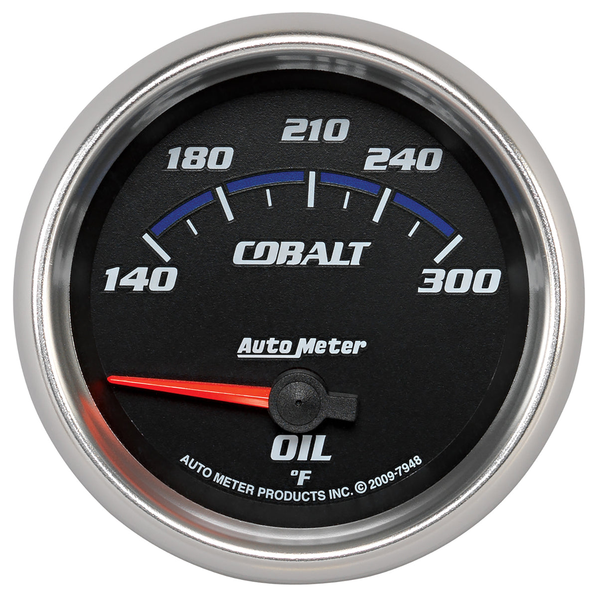 AutoMeter 7948 - GAUGE, OIL TEMP, 2 5/8", 140-300?F, ELECTRIC, COBALT 3