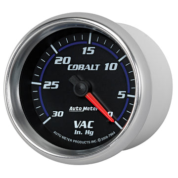 AutoMeter 7984 - GAUGE, VACUUM, 2 5/8", 30INHG, MECHANICAL, COBALT 1