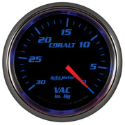 AutoMeter 7984 - GAUGE, VACUUM, 2 5/8", 30INHG, MECHANICAL, COBALT 3