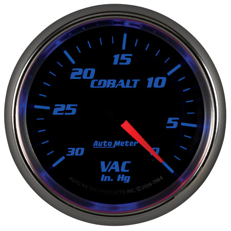 AutoMeter 7984 - GAUGE, VACUUM, 2 5/8", 30INHG, MECHANICAL, COBALT 3
