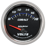 AutoMeter 7991 - GAUGE, VOLTMETER, 2 5/8", 18V, ELECTRIC, COBALT 3