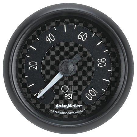 AutoMeter 8021 - GAUGE, OIL PRESS, 2 1/16", 100PSI, MECH, GT 3