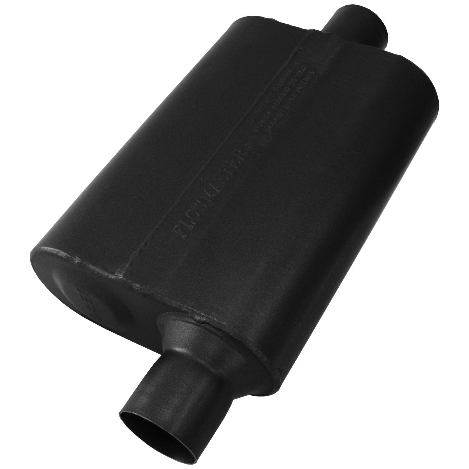 Flowmaster 8042441 - 40 Series Chambered Muffler 40 Series Stainless Steel 2.25 Offset In 2.25 Center Out Aggressive Sound Flowmaster 2