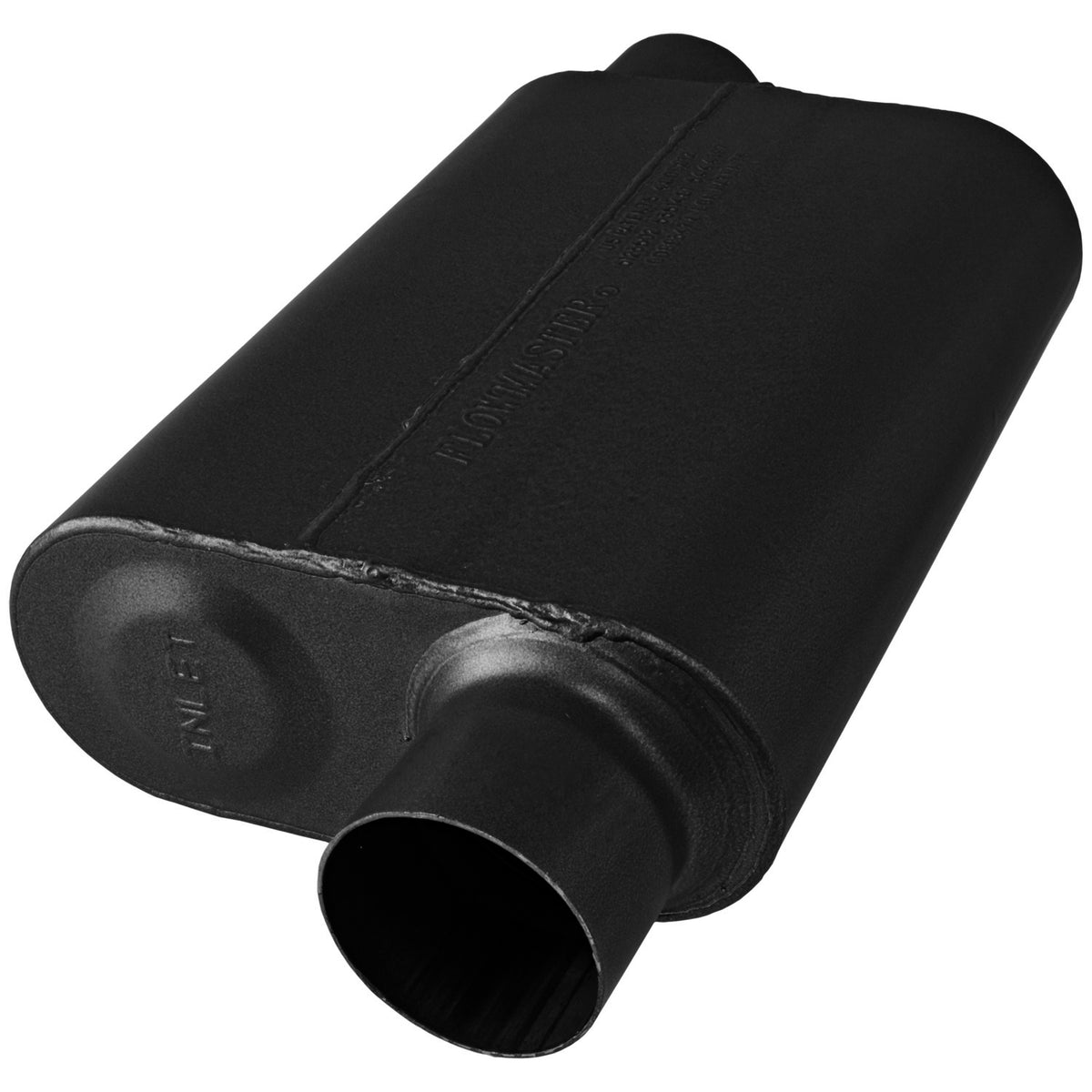 Flowmaster 8043043 - 40 Series Chambered Muffler 40 Series Stainless Steel 3.00 Offset In 3.00 Offset Out Aggressive Sound Flowmaster 1