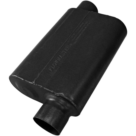 Flowmaster 8043043 - 40 Series Chambered Muffler 40 Series Stainless Steel 3.00 Offset In 3.00 Offset Out Aggressive Sound Flowmaster 2