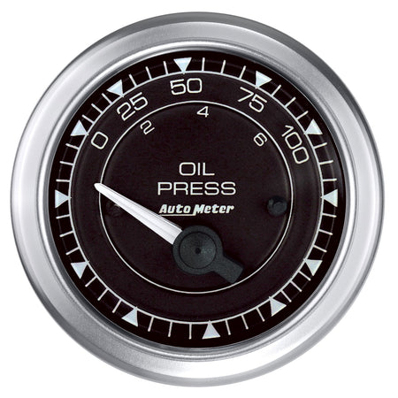 AutoMeter 8127 - GAUGE, PRESS, 2 1/16", 100PSI, ELEC,  CHRONO 3
