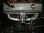 Flowmaster 814120 - Scavenger Series Elite Header Fits 1957-1974 Corvette, Universal Center Dump, 327/350, V8, Shorty Headers 1-5/8 inch Primary 16 Gauge Tubing 3/8 Inch Flange Silver Ceramic Coating Carb Eo D-698, 409S Stainless Steel Flowmaster 1